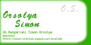 orsolya simon business card